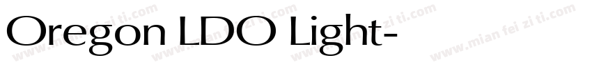 Oregon LDO Light字体转换
